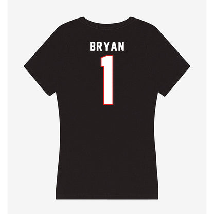 Texas Tech - NCAA Men's Basketball : Tyeree Bryan - Women's V-Neck T-Shirt-1