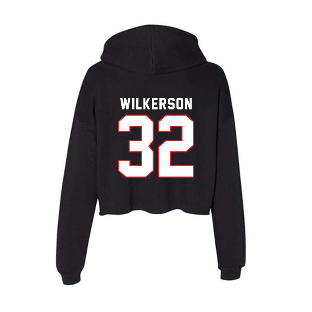 Texas Tech - NCAA Football : Sawyer Wilkerson - Women's Crop Fleece Hoodie-1