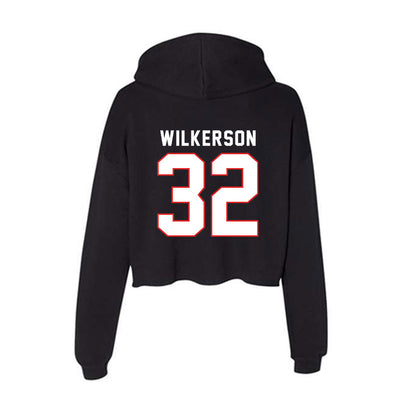 Texas Tech - NCAA Football : Sawyer Wilkerson - Women's Crop Fleece Hoodie-1