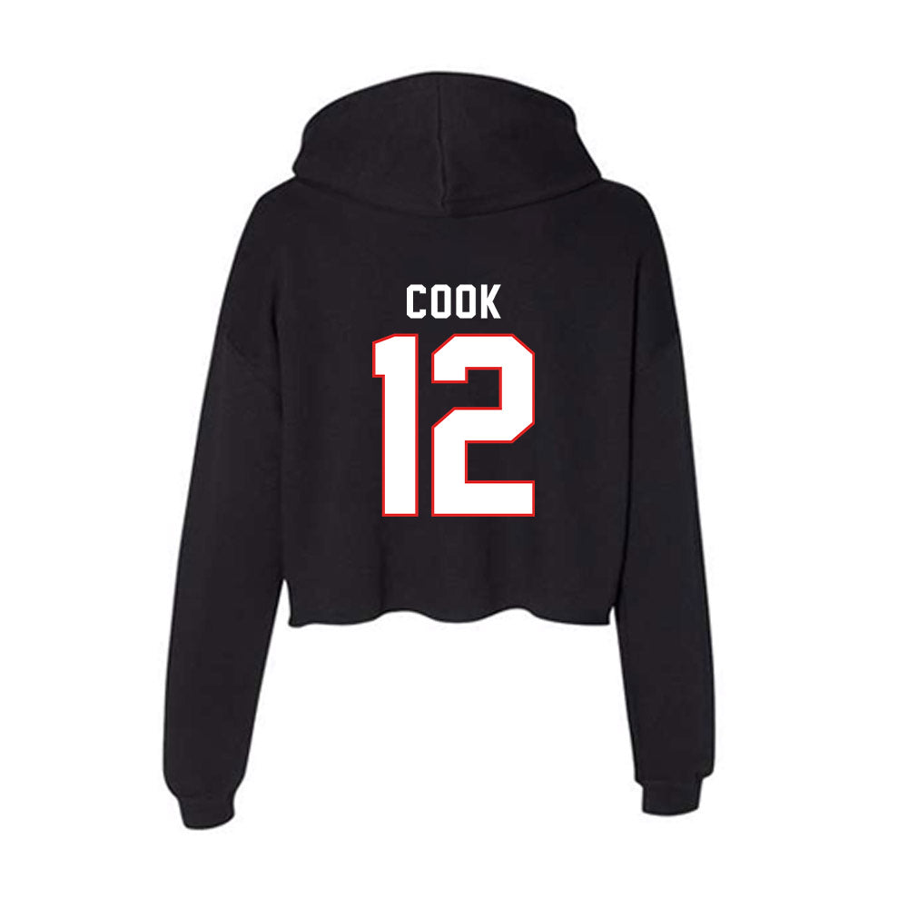 Texas Tech - NCAA Women's Volleyball : Taylor Cook - Women's Crop Fleece Hoodie-1