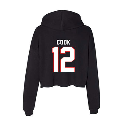 Texas Tech - NCAA Women's Volleyball : Taylor Cook - Women's Crop Fleece Hoodie-1