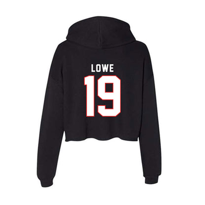 Texas Tech - NCAA Baseball : Jonathan Lowe - Women's Crop Fleece Hoodie-1