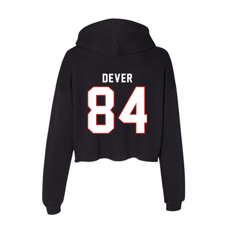Texas Tech - NCAA Football : Michael Dever - Women's Crop Fleece Hoodie-1
