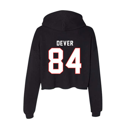 Texas Tech - NCAA Football : Michael Dever - Women's Crop Fleece Hoodie-1