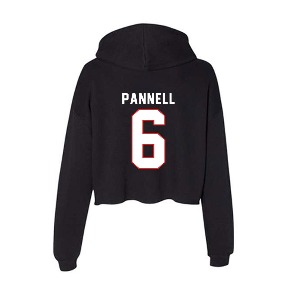 Texas Tech - NCAA Softball : Taylor Pannell - Women's Crop Fleece Hoodie-1