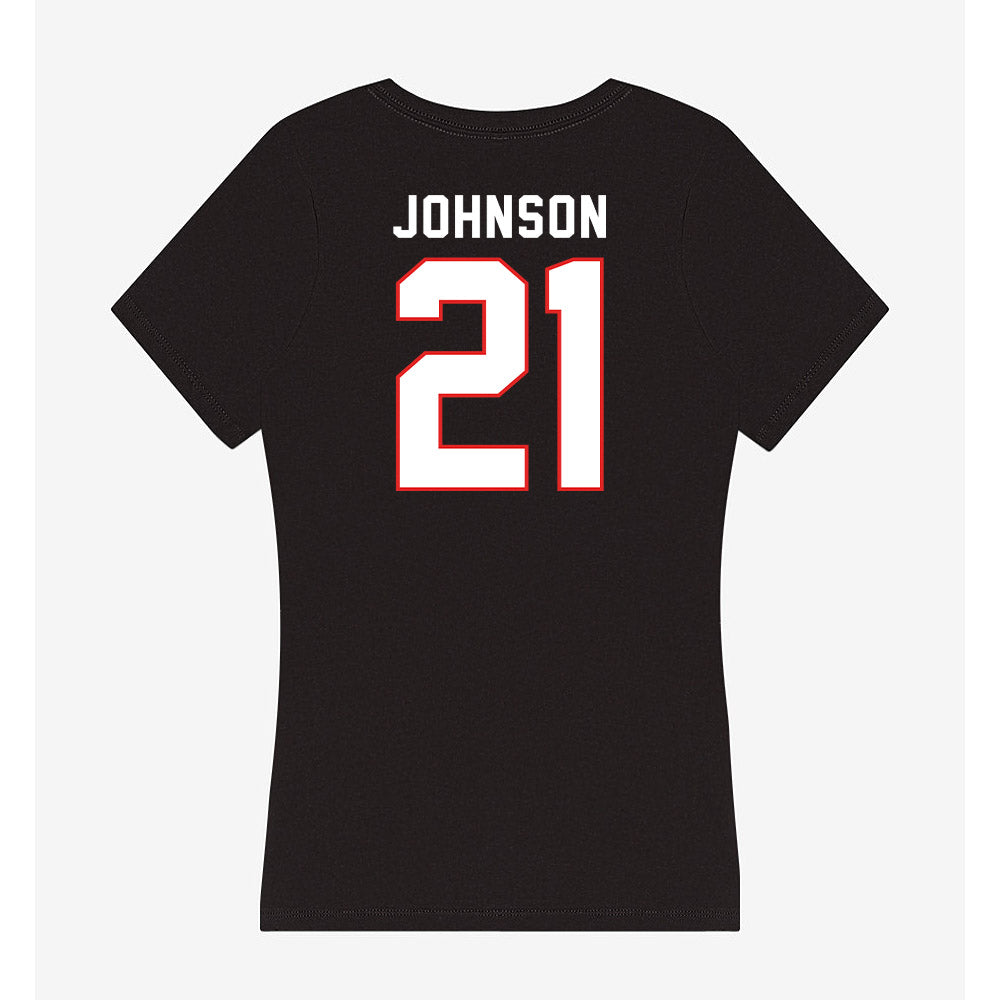 Texas Tech - NCAA Softball : Alana Johnson - Women's V-Neck T-Shirt-1