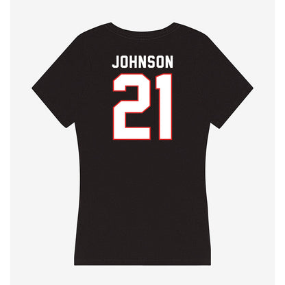 Texas Tech - NCAA Softball : Alana Johnson - Women's V-Neck T-Shirt-1