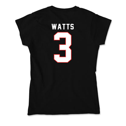 Texas Tech - NCAA Men's Basketball : Lejuan Watts - Soft Style Women’s T-Shirt-1