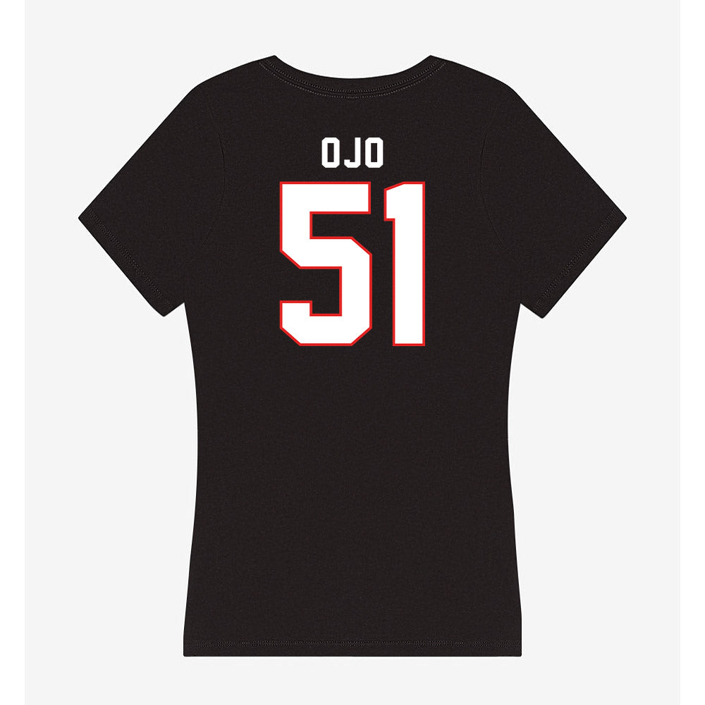 Texas Tech - NCAA Football : Felix Ojo - Women's V-Neck T-Shirt-1