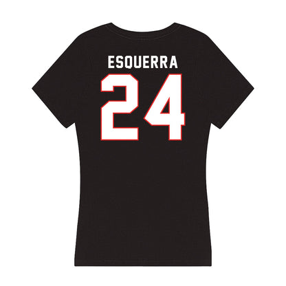 Texas Tech - NCAA Football : Malik Esquerra - Women's V-Neck T-Shirt-1