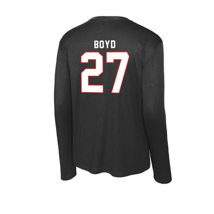 Texas Tech - NCAA Football : Amier Boyd - Activewear Long Sleeve T-Shirt-1