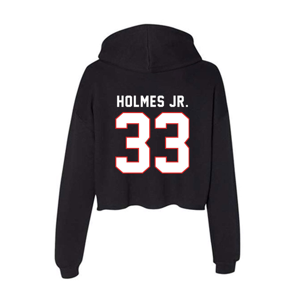 Texas Tech - NCAA Football : A.J. Holmes Jr. - Women's Crop Fleece Hoodie-1