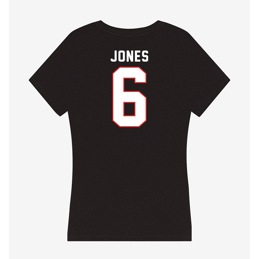 Texas Tech - NCAA Football : Jalen Jones - Women's V-Neck T-Shirt-1