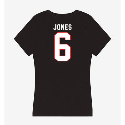 Texas Tech - NCAA Football : Jalen Jones - Women's V-Neck T-Shirt-1
