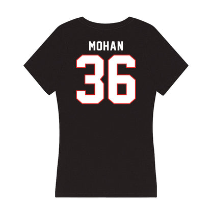 Texas Tech - NCAA Baseball : Connor Mohan - Women's V-Neck T-Shirt-1