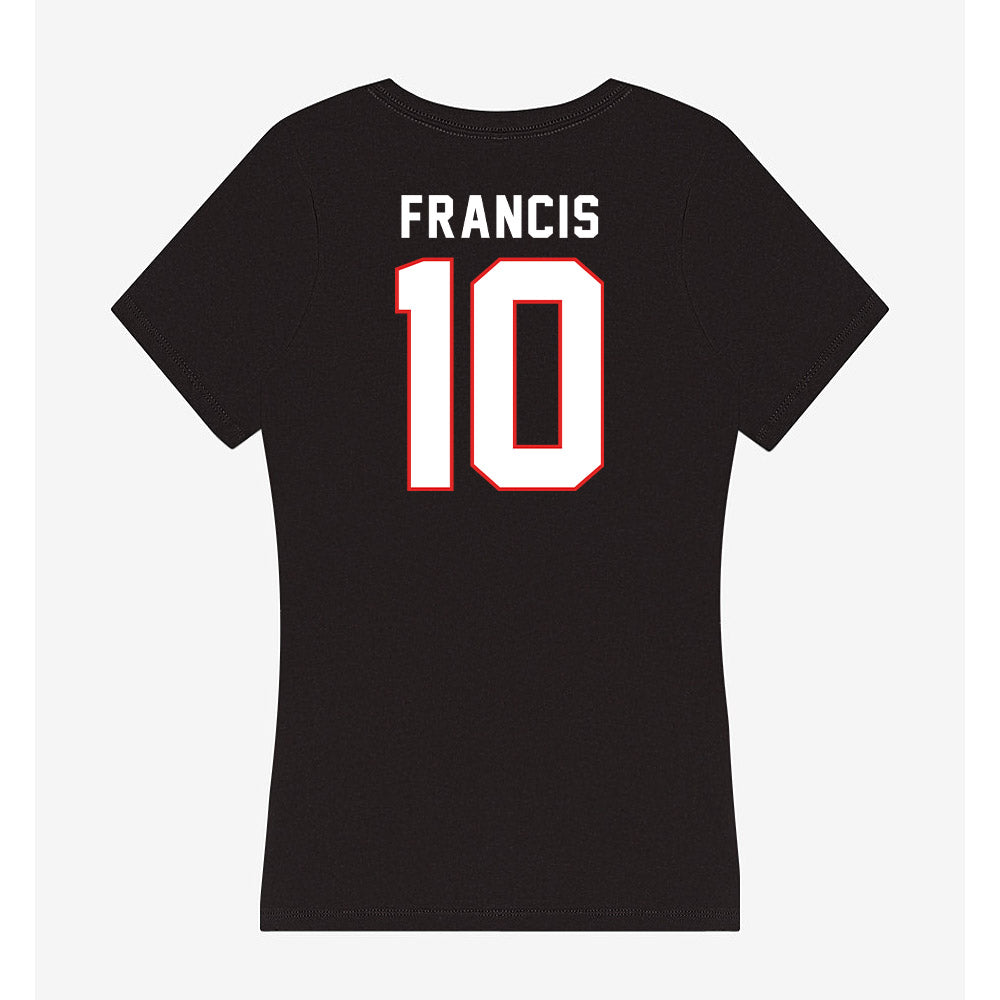 Texas Tech - NCAA Men's Basketball : Jack Francis Francis - Women's V-Neck T-Shirt-1