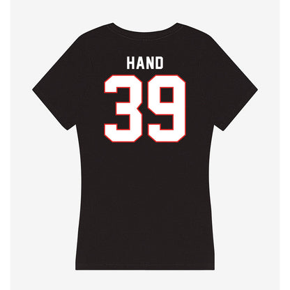 Texas Tech - NCAA Football : Jacob Hand - Women's V-Neck T-Shirt-1