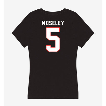 Texas Tech - NCAA Men's Basketball : Josiah Moseley - Women's V-Neck T-Shirt-1