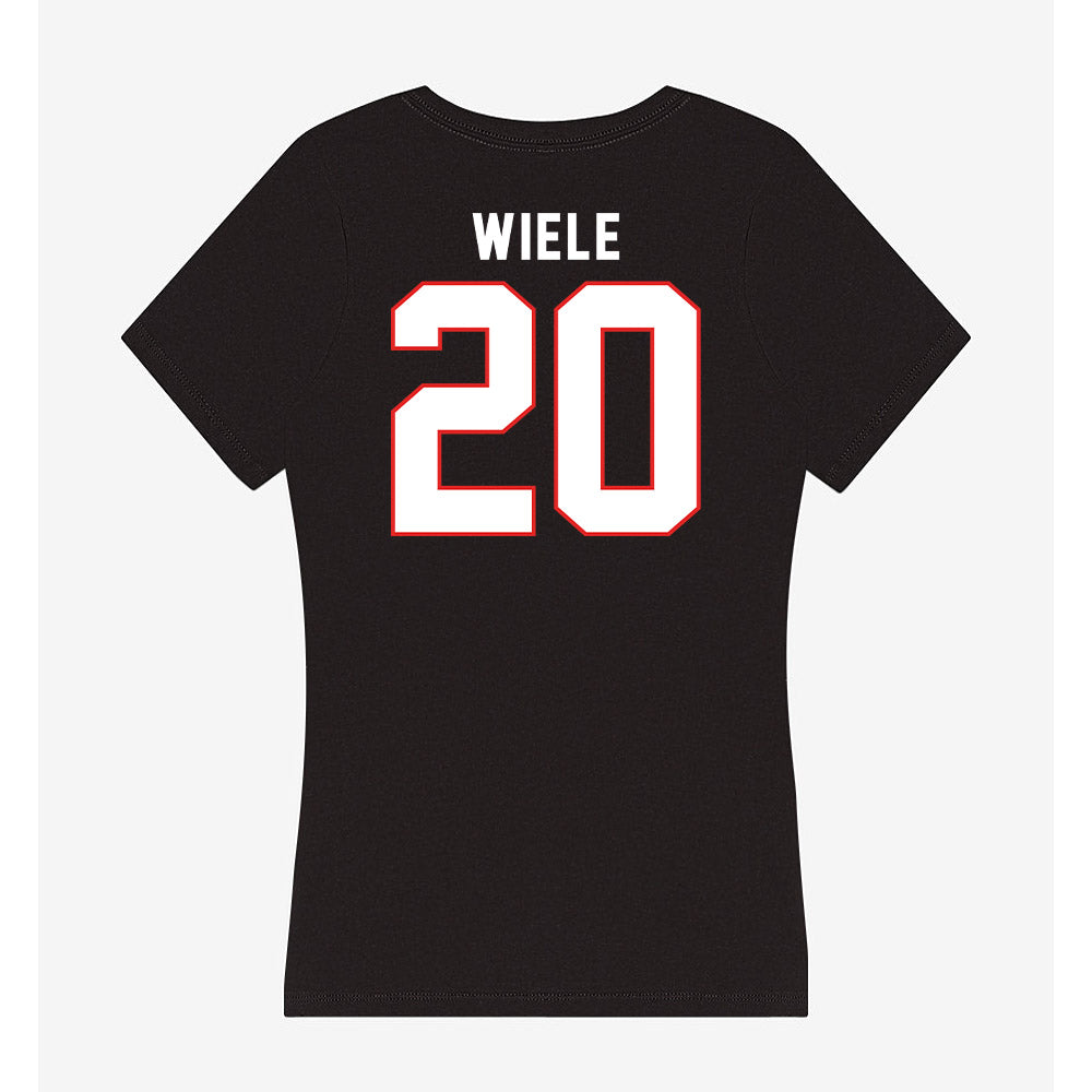 Texas Tech - NCAA Women's Soccer : Mia Wiele - Women's V-Neck T-Shirt-1