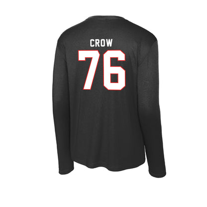 Texas Tech - NCAA Football : Jacob Crow - Activewear Long Sleeve T-Shirt-1