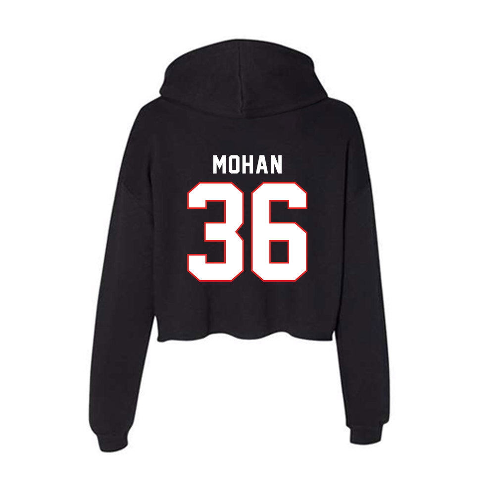 Texas Tech - NCAA Baseball : Connor Mohan - Women's Crop Fleece Hoodie-1