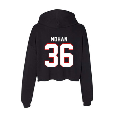 Texas Tech - NCAA Baseball : Connor Mohan - Women's Crop Fleece Hoodie-1