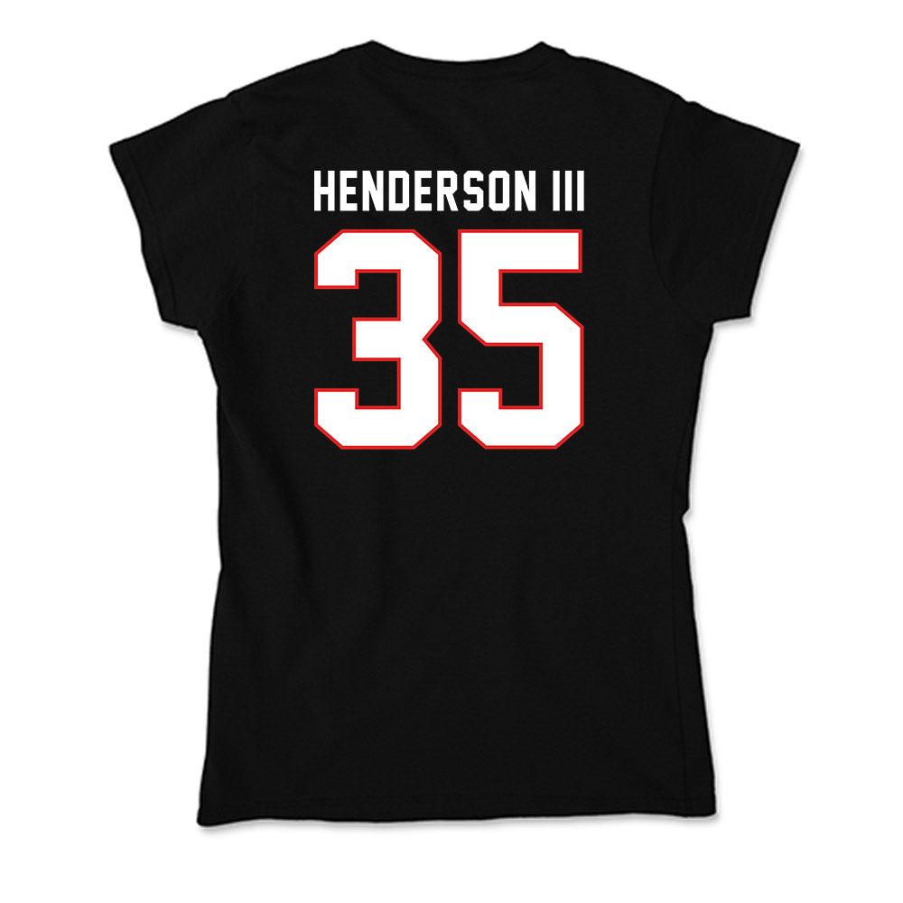 Texas Tech - NCAA Football : Michael Henderson III - Soft Style Women’s T-Shirt-1