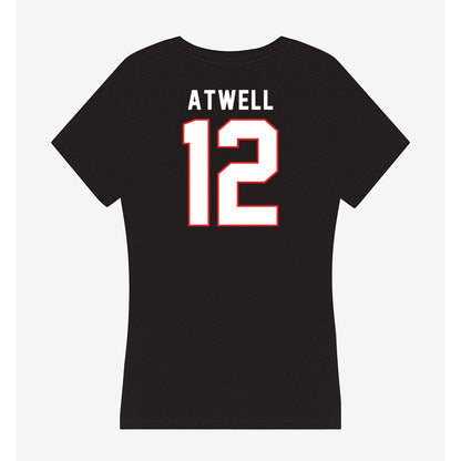 Texas Tech - NCAA Men's Basketball : Donovan Atwell - Women's V-Neck T-Shirt-1