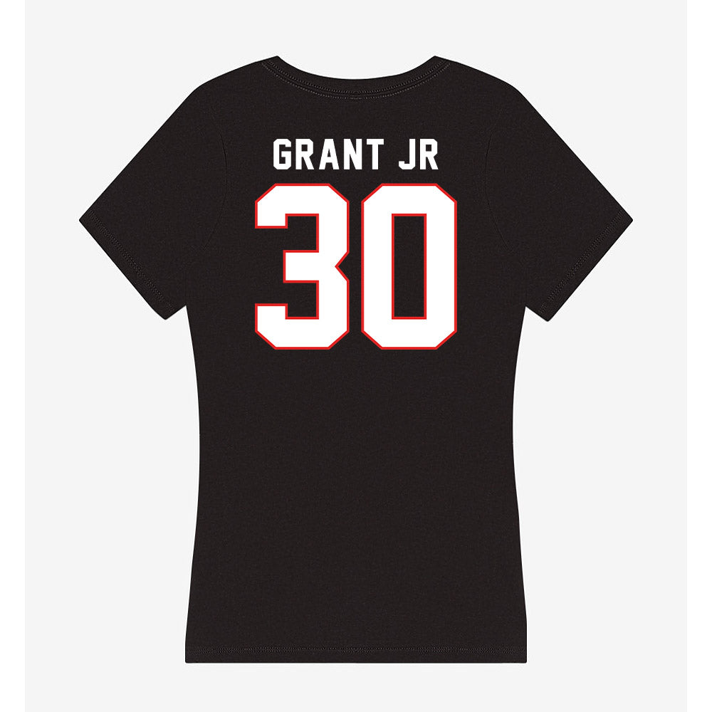 Texas Tech - NCAA Football : Jamarn Grant Jr - Women's V-Neck T-Shirt-1
