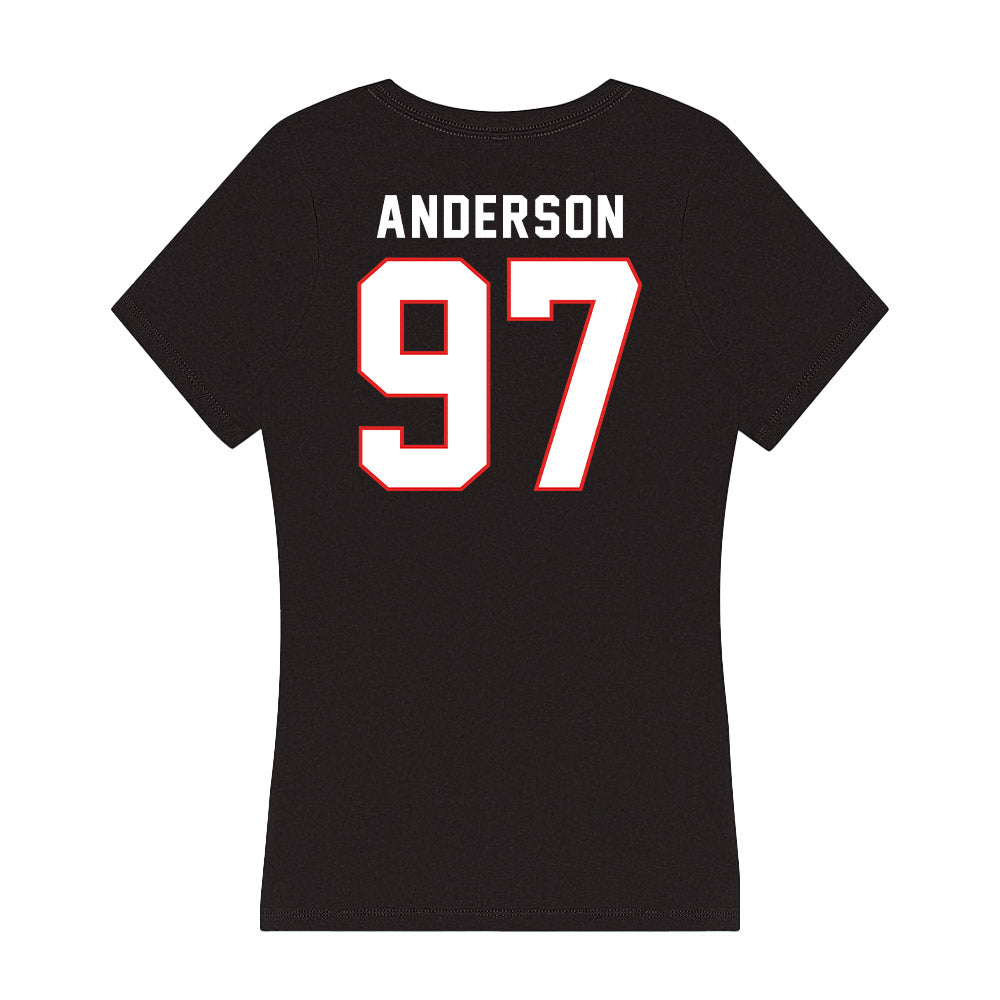 Texas Tech - NCAA Football : Charles Anderson - Women's V-Neck T-Shirt-1