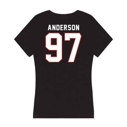Texas Tech - NCAA Football : Charles Anderson - Women's V-Neck T-Shirt-1