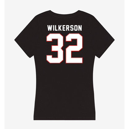 Texas Tech - NCAA Football : Sawyer Wilkerson - Women's V-Neck T-Shirt-1