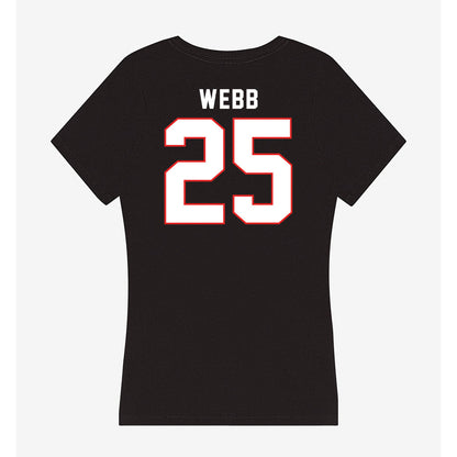 Texas Tech - NCAA Football : Donovan Webb - Women's V-Neck T-Shirt-1
