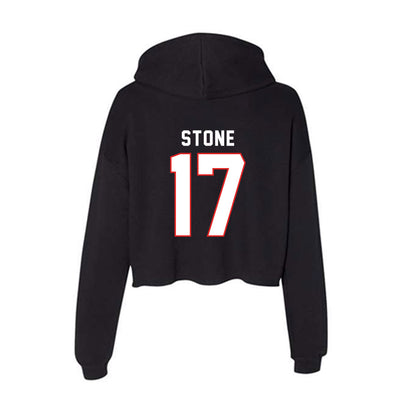 Texas Tech - NCAA Football : Leyton Stone - Women's Crop Fleece Hoodie-1