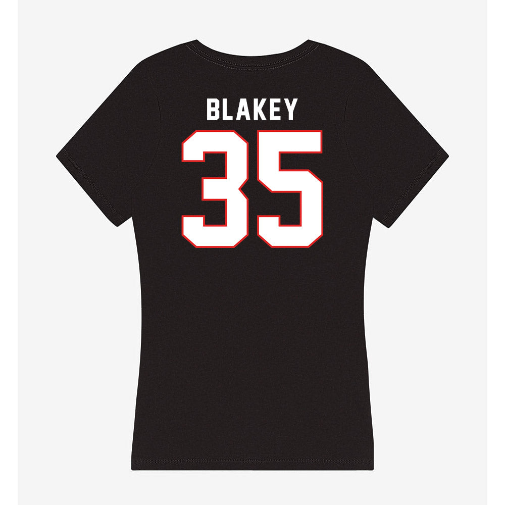 Texas Tech - NCAA Baseball : Dylan Blakey - Women's V-Neck T-Shirt-1