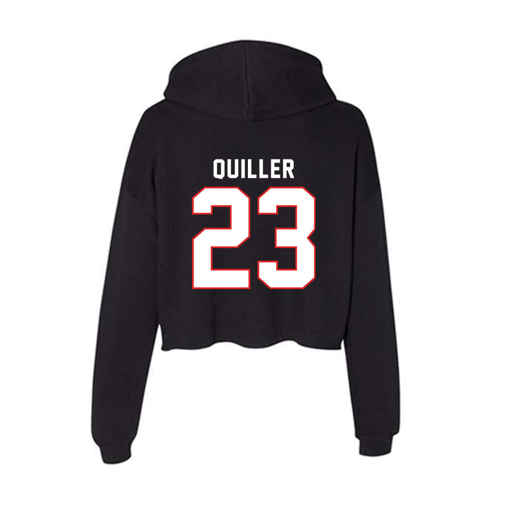 Texas Tech - NCAA Football : Maddox Quiller - Women's Crop Fleece Hoodie-1