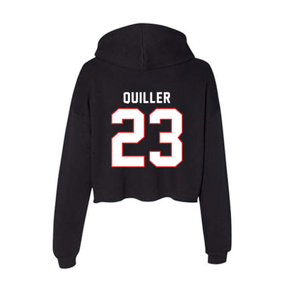 Texas Tech - NCAA Football : Maddox Quiller - Women's Crop Fleece Hoodie-1