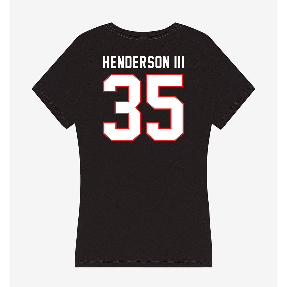 Texas Tech - NCAA Football : Michael Henderson III - Women's V-Neck T-Shirt-1
