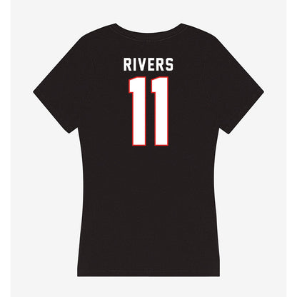 Texas Tech - NCAA Baseball : Davis Rivers - Women's V-Neck T-Shirt-1