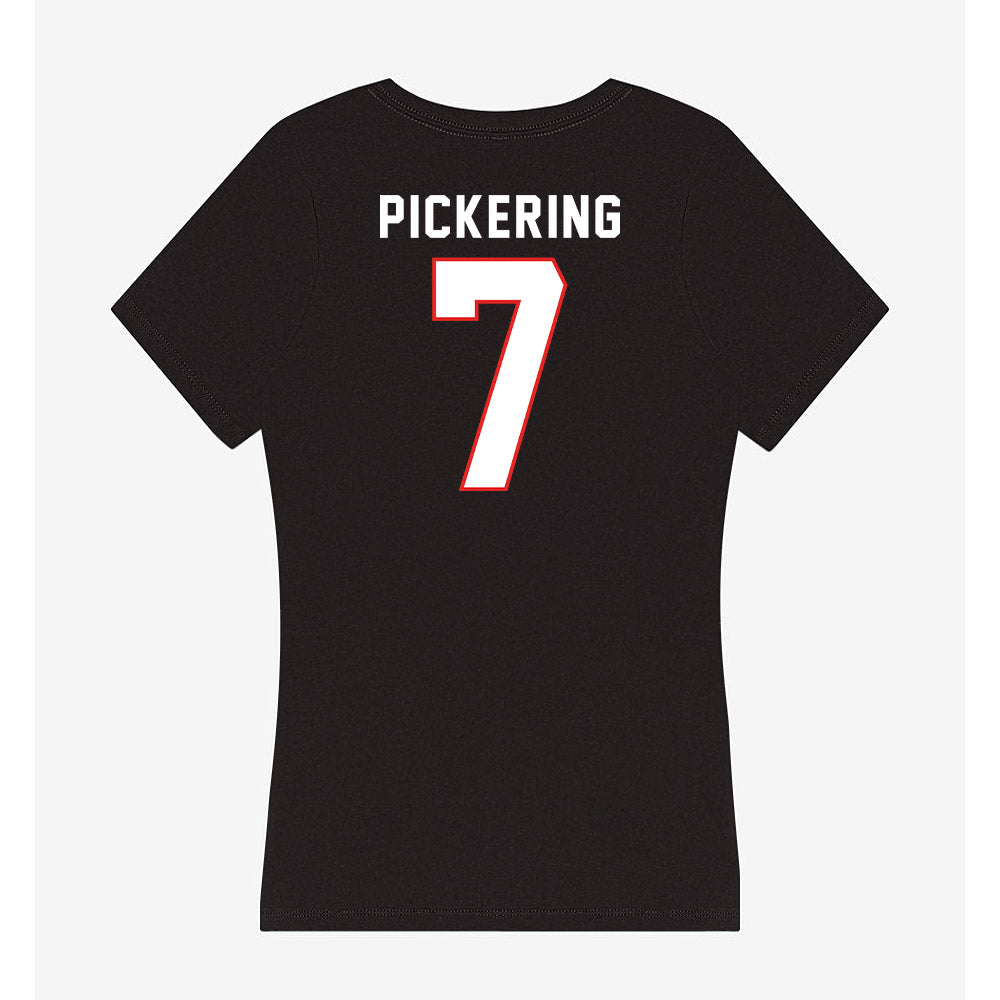 Texas Tech - NCAA Softball : Kasidi Pickering - Women's V-Neck T-Shirt-1