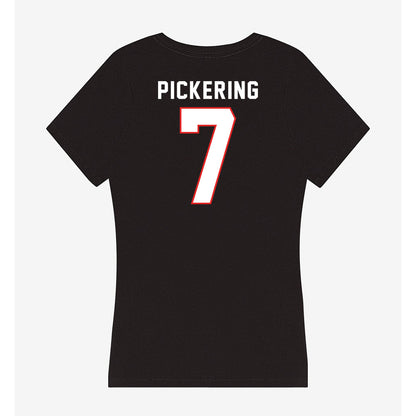 Texas Tech - NCAA Softball : Kasidi Pickering - Women's V-Neck T-Shirt-1