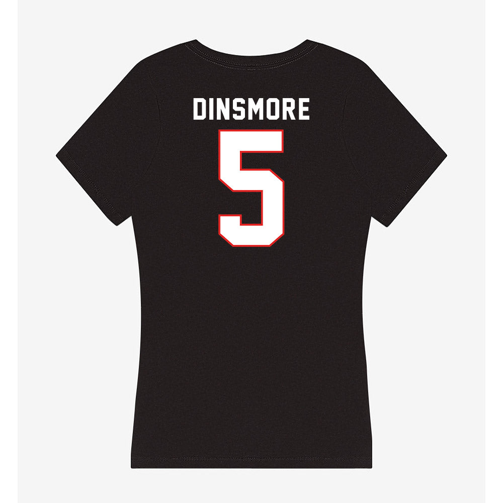 Texas Tech - NCAA Women's Volleyball : Elia Dinsmore - Women's V-Neck T-Shirt-1