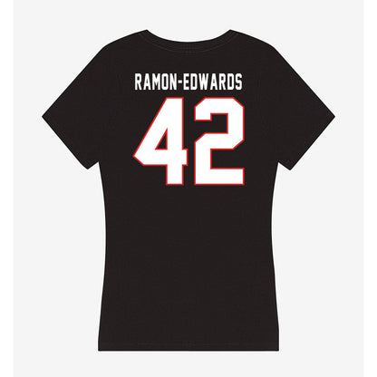 Texas Tech - NCAA Football : Marcus Ramon-Edwards - Women's V-Neck T-Shirt-1