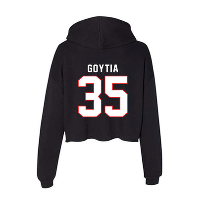 Texas Tech - NCAA Baseball : A.J. Goytia - Women's Crop Fleece Hoodie-1