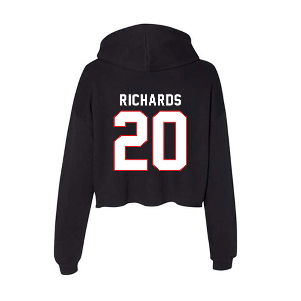 Texas Tech - NCAA Softball : Mia Richards - Women's Crop Fleece Hoodie-1