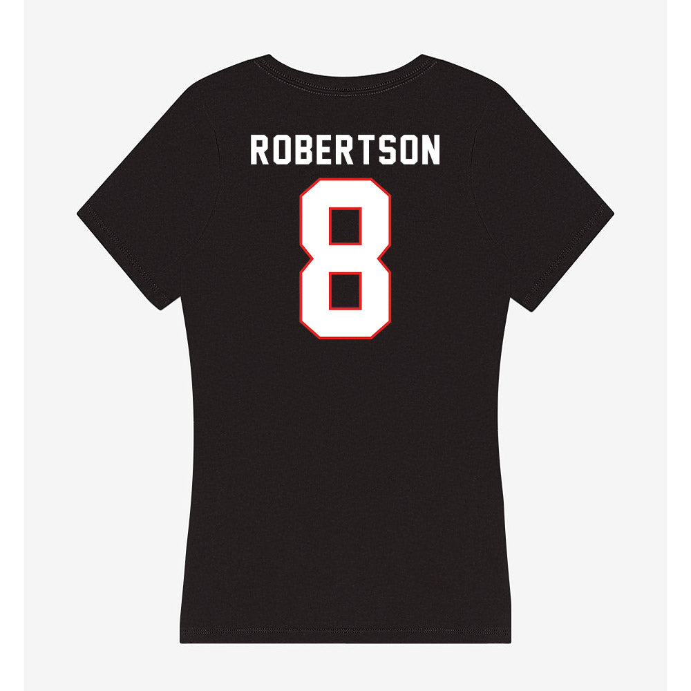Texas Tech - NCAA Women's Volleyball : Kayla Robertson - Women's V-Neck T-Shirt-1