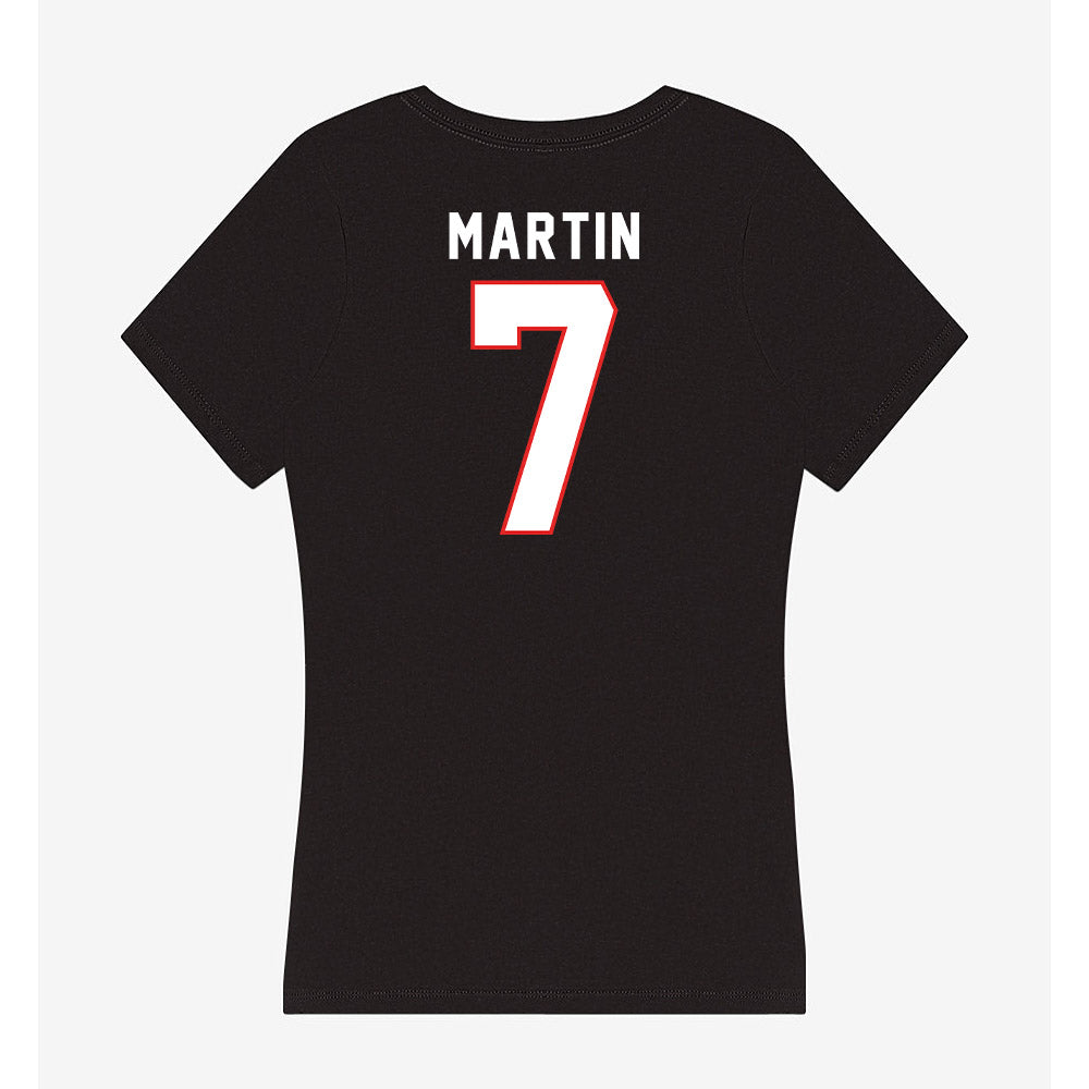 Texas Tech - NCAA Women's Basketball : Kalysta Martin - Women's V-Neck T-Shirt-1