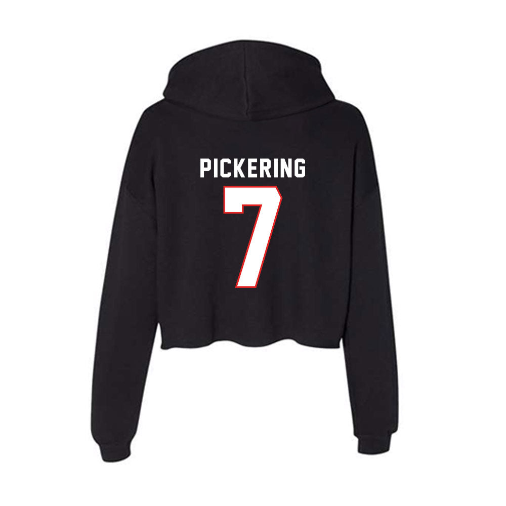 Texas Tech - NCAA Softball : Kasidi Pickering - Women's Crop Fleece Hoodie-1