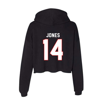 Texas Tech - NCAA Football : Bryson Jones - Women's Crop Fleece Hoodie-1
