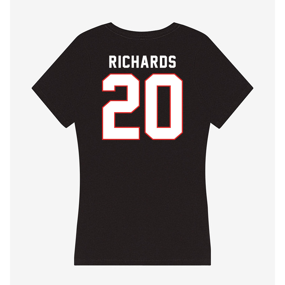 Texas Tech - NCAA Softball : Mia Richards - Women's V-Neck T-Shirt-1